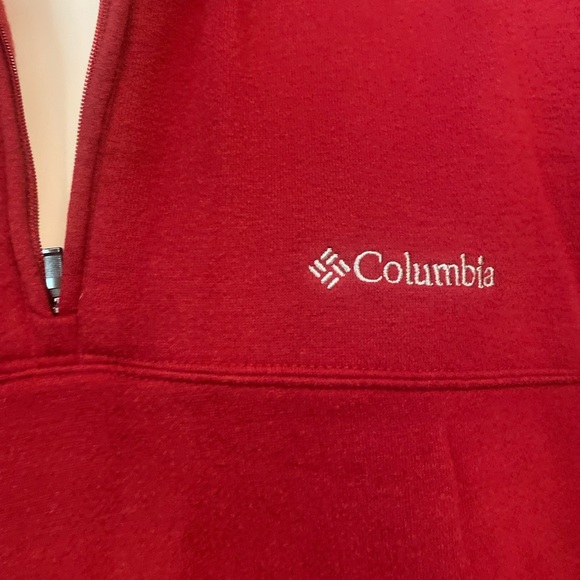 Columbia Red Turtleneck Sweater with Ribbed Cuffs - Picture 3 of 16